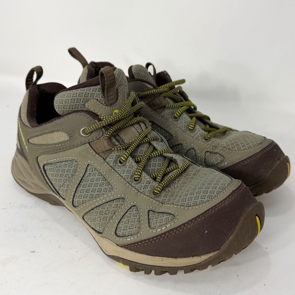 Merrell QFORM 2 Womens Hiking Shoes Brown Taupe Low Top Trail Sneakers J37464